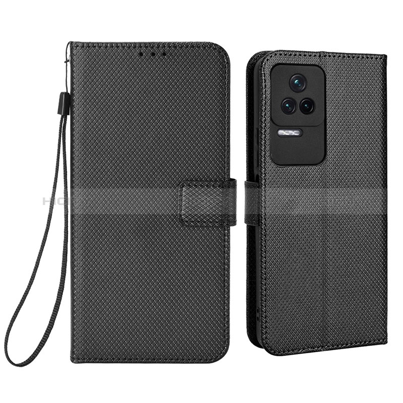 Coque Portefeuille Livre Cuir Etui Clapet BY1 pour Xiaomi Poco F4 5G Noir Plus