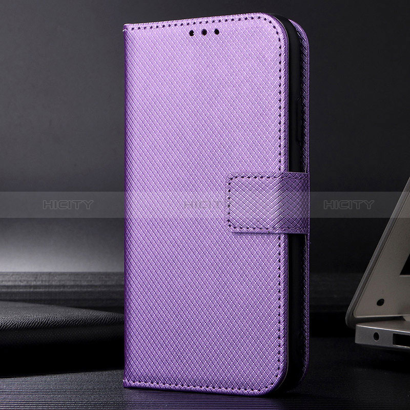 Coque Portefeuille Livre Cuir Etui Clapet BY1 pour Xiaomi Redmi 10 India Violet Plus