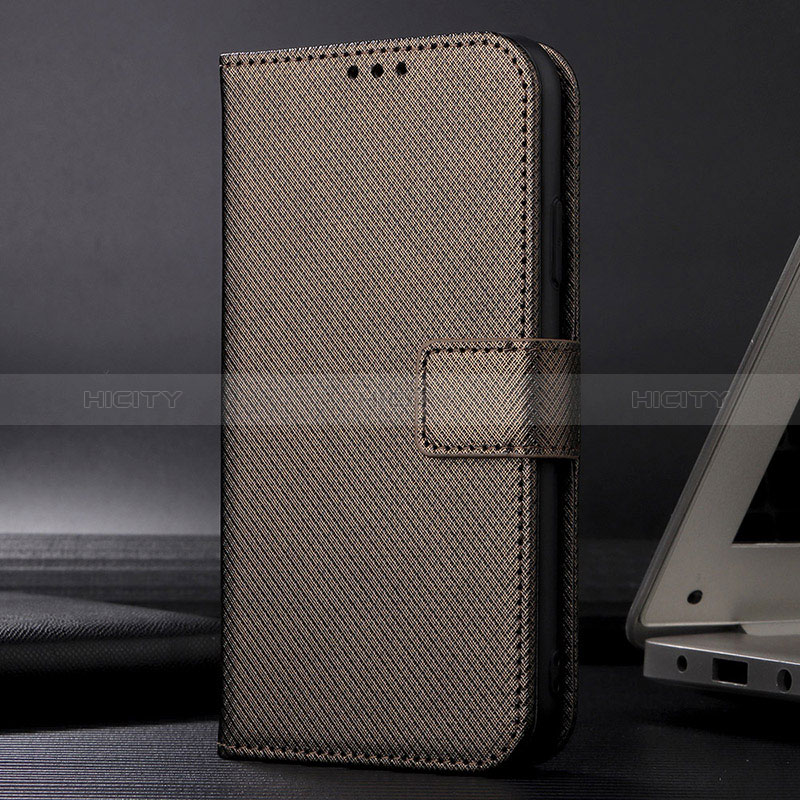 Coque Portefeuille Livre Cuir Etui Clapet BY1 pour Xiaomi Redmi 10C 4G Marron Plus