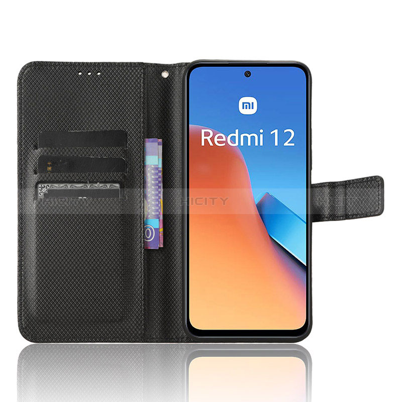 Coque Portefeuille Livre Cuir Etui Clapet BY1 pour Xiaomi Redmi 12 4G Plus