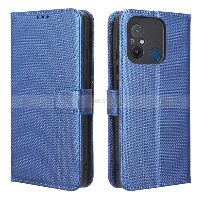 Coque Portefeuille Livre Cuir Etui Clapet BY1 pour Xiaomi Redmi 12C 4G Bleu Plus