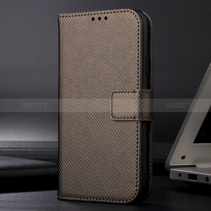 Coque Portefeuille Livre Cuir Etui Clapet BY1 pour Xiaomi Redmi 9 Prime India Marron Plus