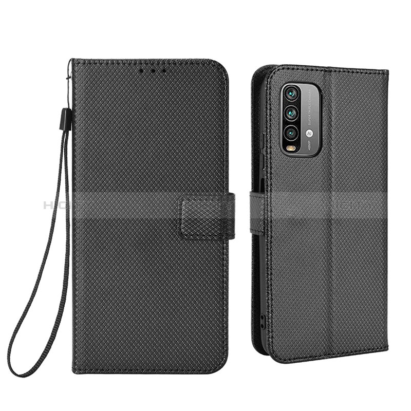 Coque Portefeuille Livre Cuir Etui Clapet BY1 pour Xiaomi Redmi 9T 4G Noir Plus