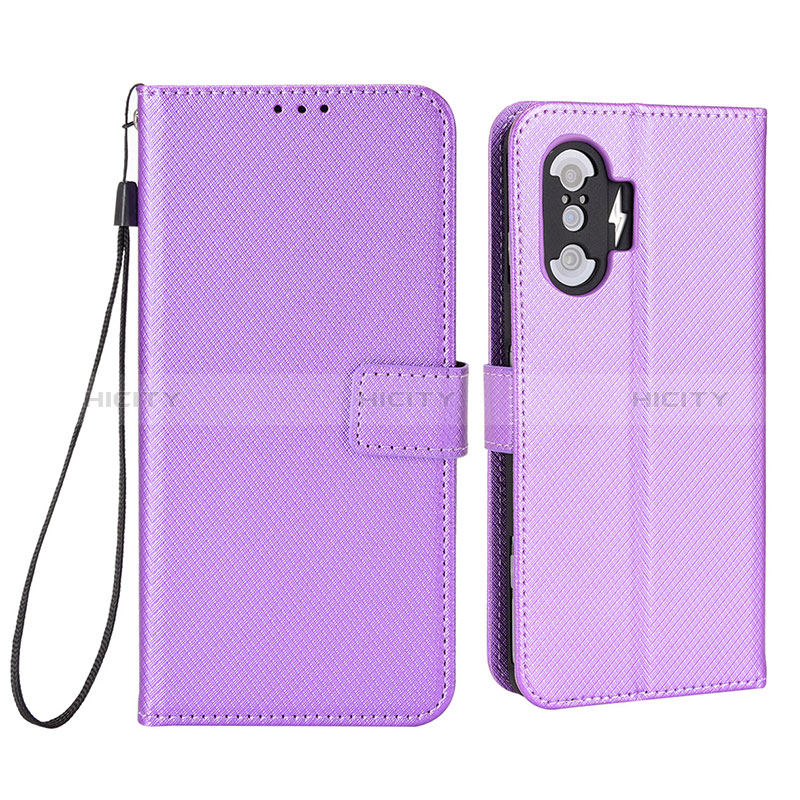 Coque Portefeuille Livre Cuir Etui Clapet BY1 pour Xiaomi Redmi K40 Gaming 5G Violet Plus