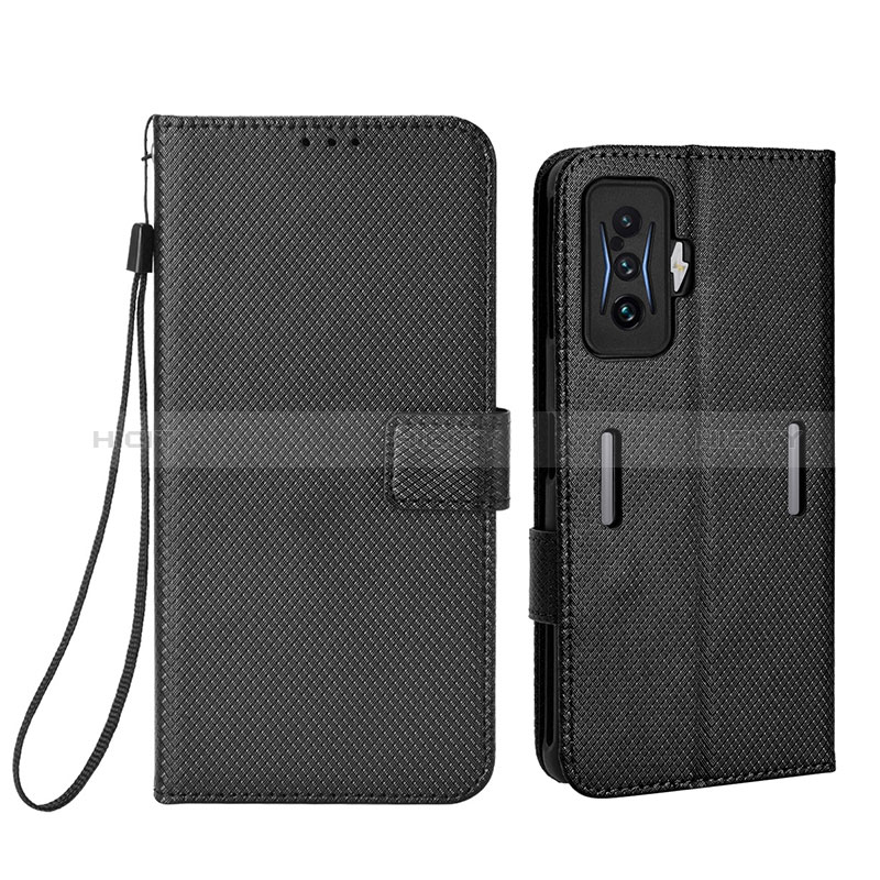 Coque Portefeuille Livre Cuir Etui Clapet BY1 pour Xiaomi Redmi K50 Gaming 5G Noir Plus