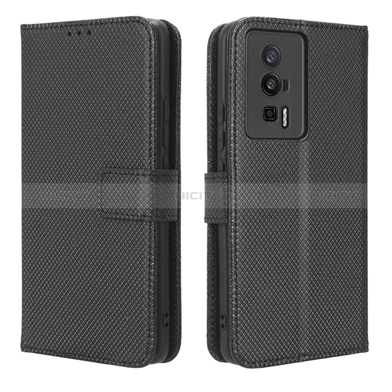 Coque Portefeuille Livre Cuir Etui Clapet BY1 pour Xiaomi Redmi K60 5G Noir Plus