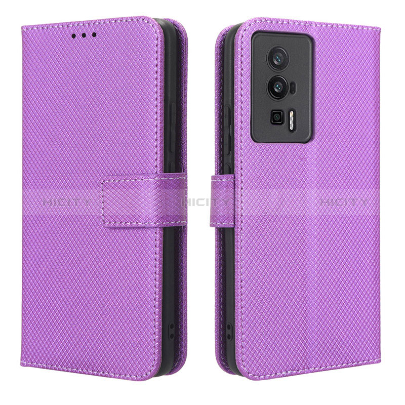 Coque Portefeuille Livre Cuir Etui Clapet BY1 pour Xiaomi Redmi K60 Pro 5G Violet Plus