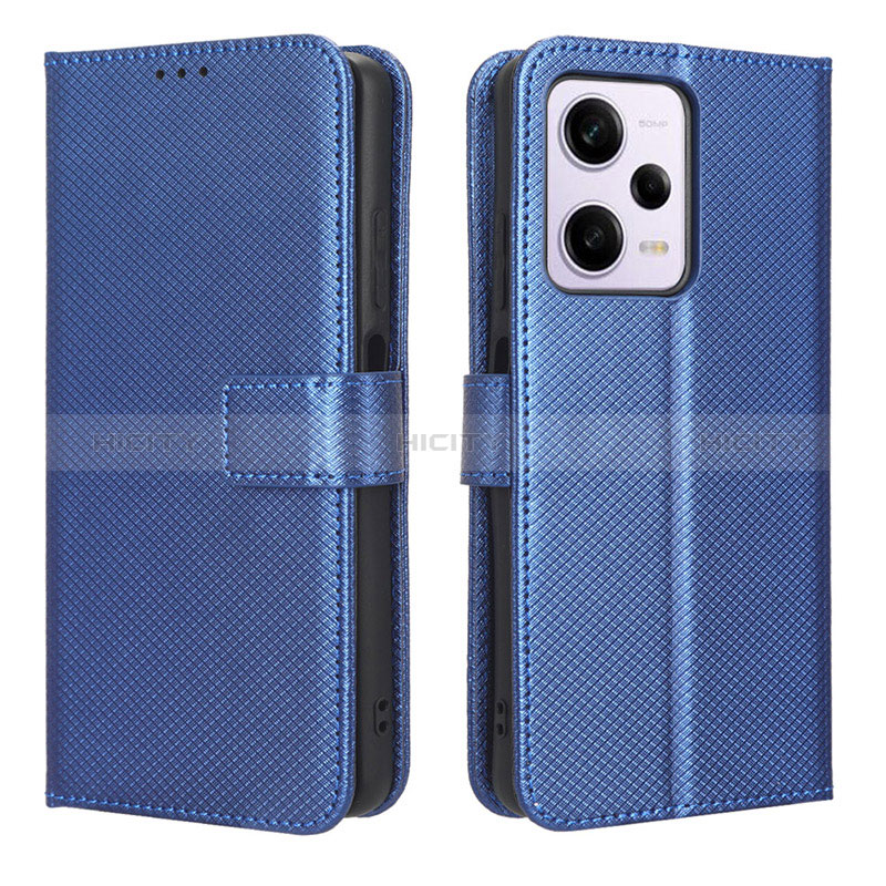 Coque Portefeuille Livre Cuir Etui Clapet BY1 pour Xiaomi Redmi Note 12 Explorer Bleu Plus
