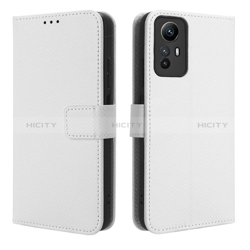 Coque Portefeuille Livre Cuir Etui Clapet BY1 pour Xiaomi Redmi Note 12S Blanc Plus