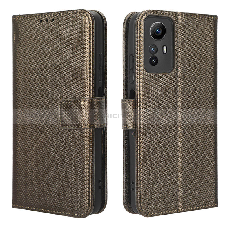 Coque Portefeuille Livre Cuir Etui Clapet BY1 pour Xiaomi Redmi Note 12S Marron Plus