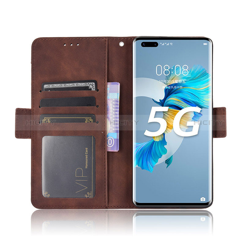 Coque Portefeuille Livre Cuir Etui Clapet BY2 pour Huawei Mate 40 Pro+ Plus Plus