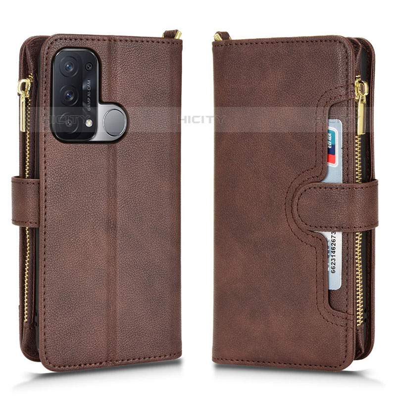 Coque Portefeuille Livre Cuir Etui Clapet BY2 pour Oppo Reno5 A Marron Plus