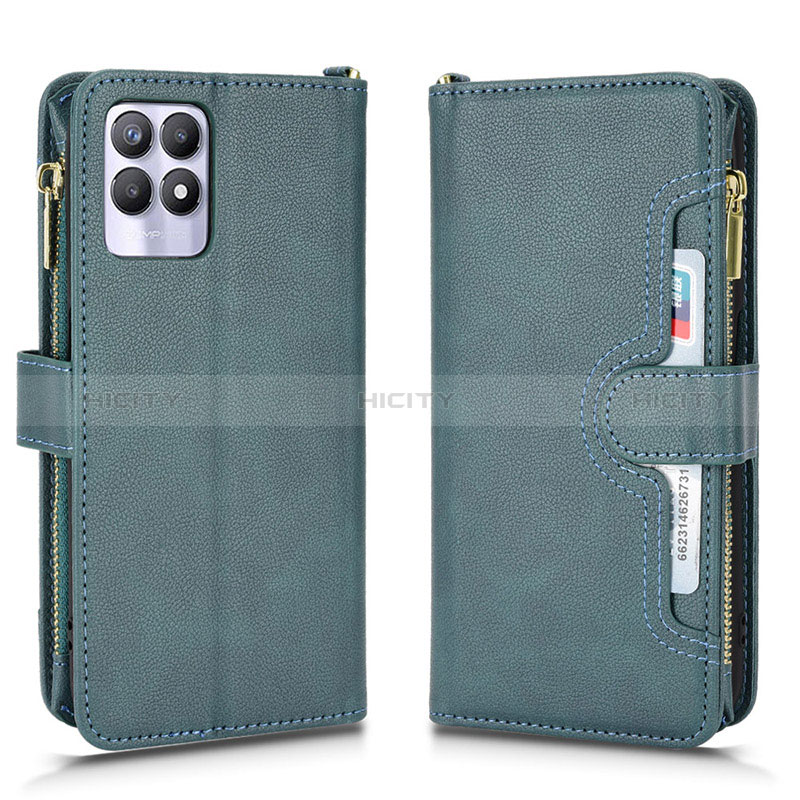 Coque Portefeuille Livre Cuir Etui Clapet BY2 pour Realme 8i Plus