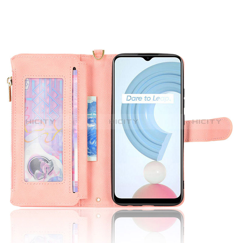 Coque Portefeuille Livre Cuir Etui Clapet BY2 pour Realme C21Y Plus