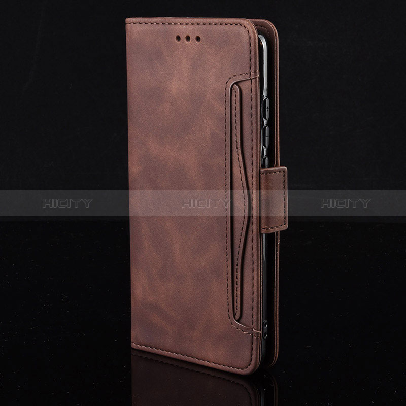 Coque Portefeuille Livre Cuir Etui Clapet BY2 pour Realme C30s Marron Plus