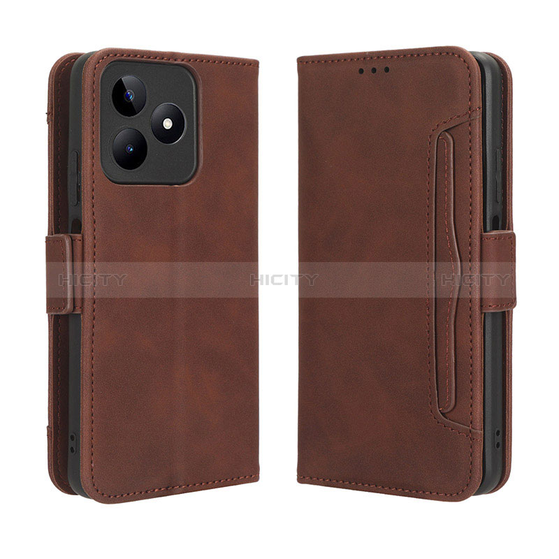 Coque Portefeuille Livre Cuir Etui Clapet BY2 pour Realme C53 Plus