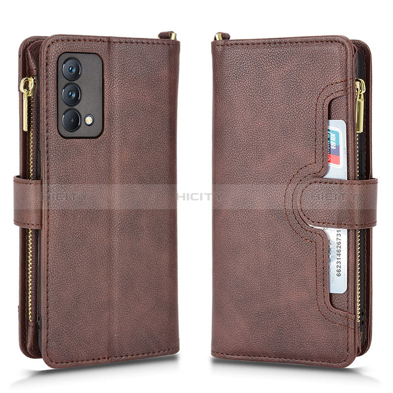 Coque Portefeuille Livre Cuir Etui Clapet BY2 pour Realme GT Master 5G Marron Plus