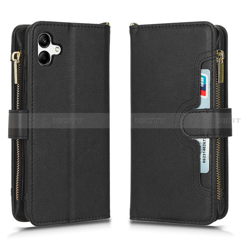 Coque Portefeuille Livre Cuir Etui Clapet BY2 pour Samsung Galaxy A04 4G Noir Plus