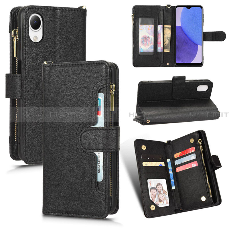 Coque Portefeuille Livre Cuir Etui Clapet BY2 pour Samsung Galaxy A23 5G SC-56C Plus