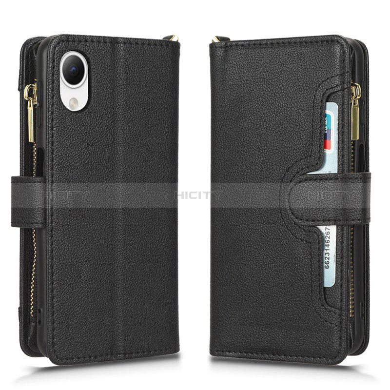 Coque Portefeuille Livre Cuir Etui Clapet BY2 pour Samsung Galaxy A23e 5G Noir Plus