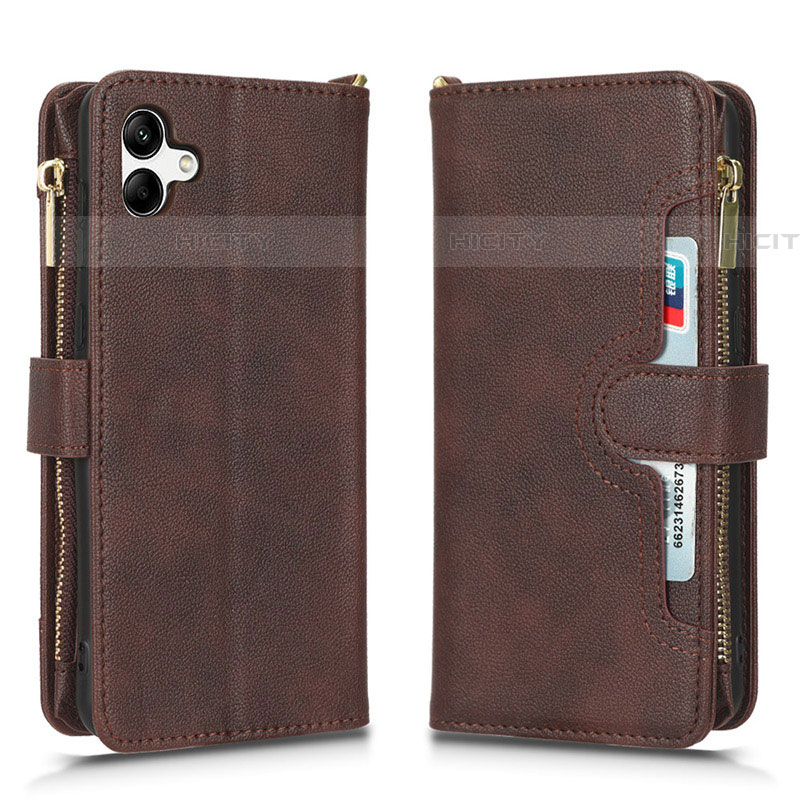 Coque Portefeuille Livre Cuir Etui Clapet BY2 pour Samsung Galaxy F14 5G Marron Plus