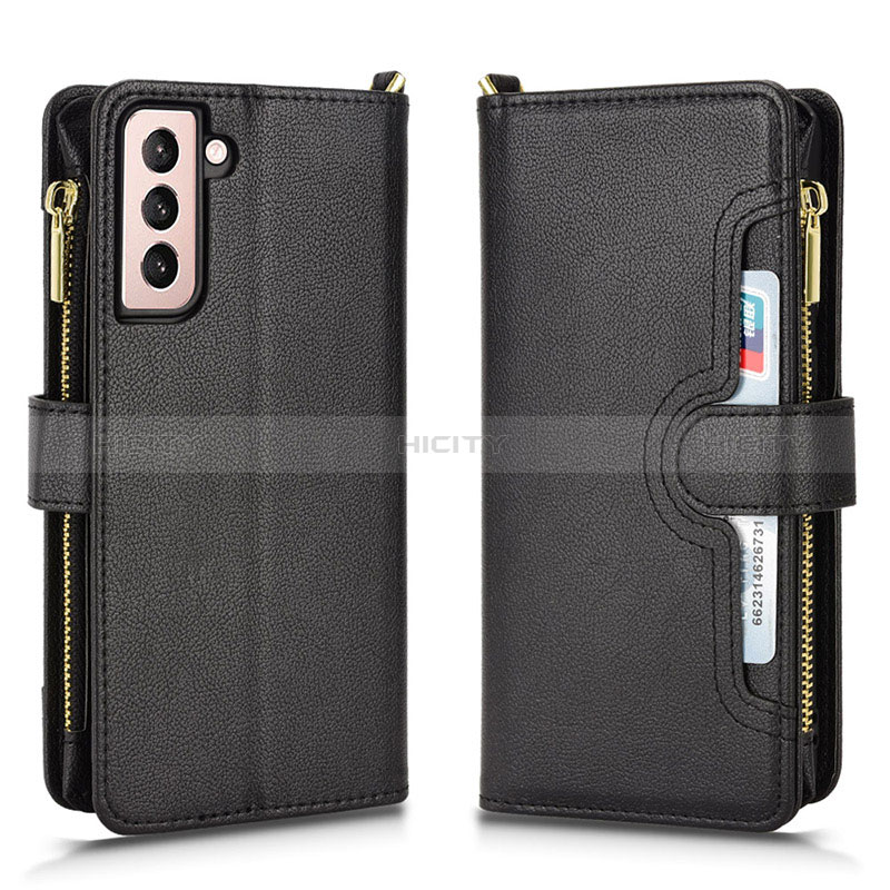 Coque Portefeuille Livre Cuir Etui Clapet BY2 pour Samsung Galaxy S22 Plus 5G Noir Plus