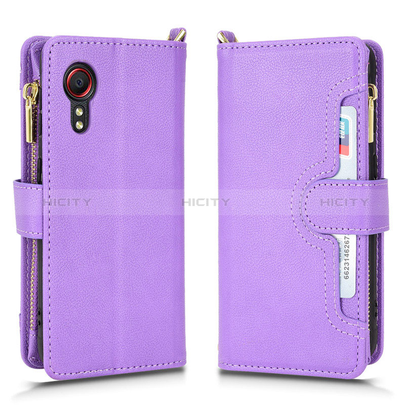 Coque Portefeuille Livre Cuir Etui Clapet BY2 pour Samsung Galaxy XCover 5 SM-G525F Plus