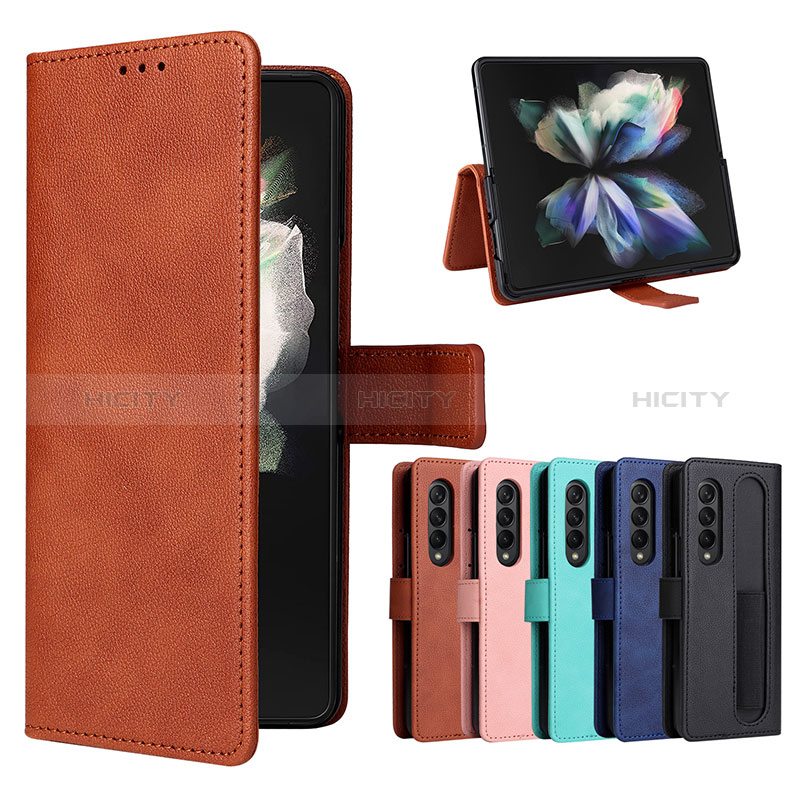 Coque Portefeuille Livre Cuir Etui Clapet BY2 pour Samsung Galaxy Z Fold3 5G Plus