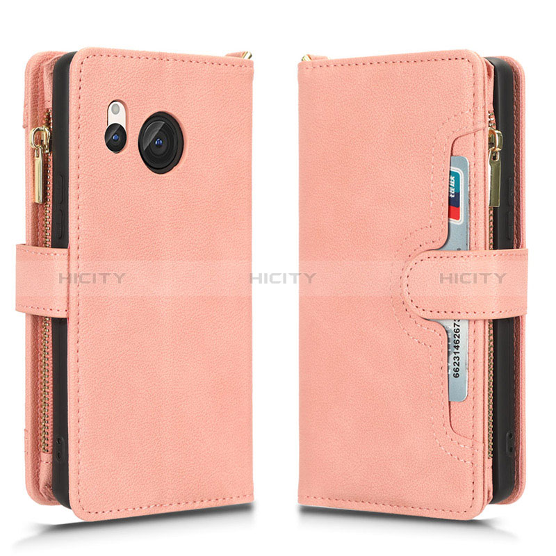 Coque Portefeuille Livre Cuir Etui Clapet BY2 pour Sharp Aquos R8 Plus