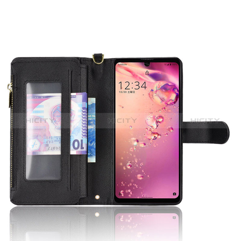 Coque Portefeuille Livre Cuir Etui Clapet BY2 pour Sharp Aquos Zero6 Plus