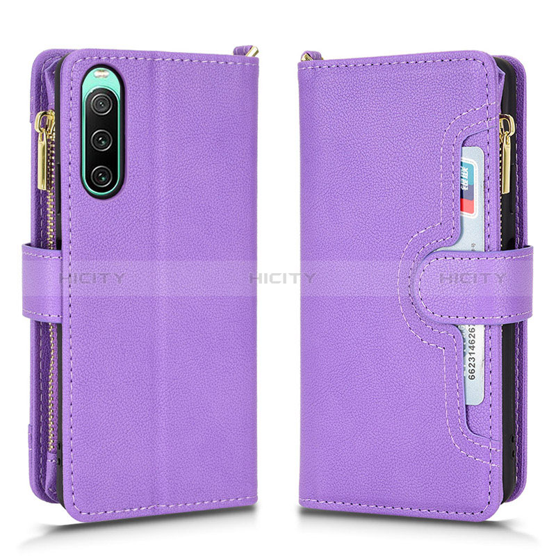 Coque Portefeuille Livre Cuir Etui Clapet BY2 pour Sony Xperia 10 V Plus