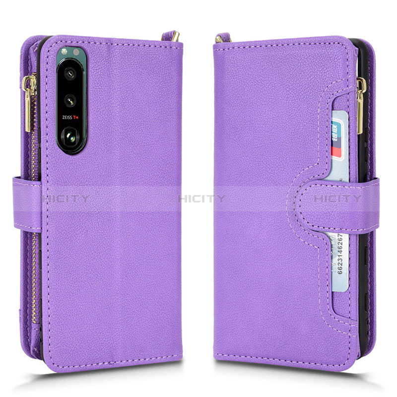 Coque Portefeuille Livre Cuir Etui Clapet BY2 pour Sony Xperia 5 III Plus