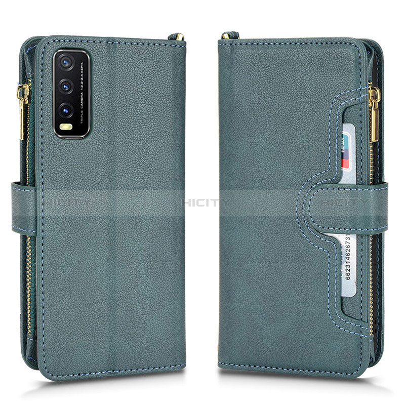 Coque Portefeuille Livre Cuir Etui Clapet BY2 pour Vivo Y12A Plus