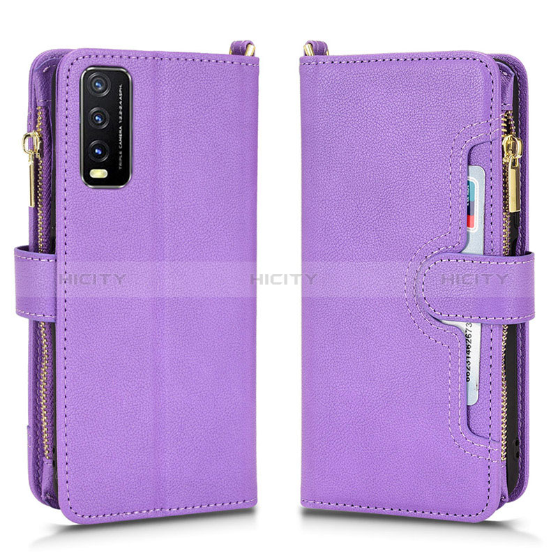 Coque Portefeuille Livre Cuir Etui Clapet BY2 pour Vivo Y12A Plus