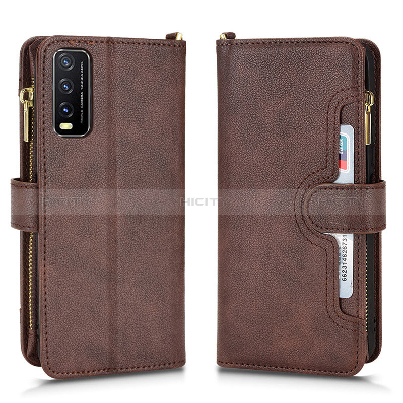 Coque Portefeuille Livre Cuir Etui Clapet BY2 pour Vivo Y12A Plus