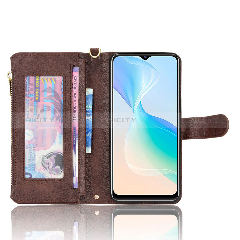 Coque Portefeuille Livre Cuir Etui Clapet BY2 pour Vivo Y21 Plus