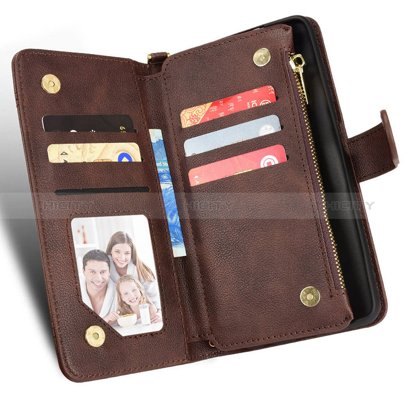 Coque Portefeuille Livre Cuir Etui Clapet BY2 pour Vivo Y21a Plus