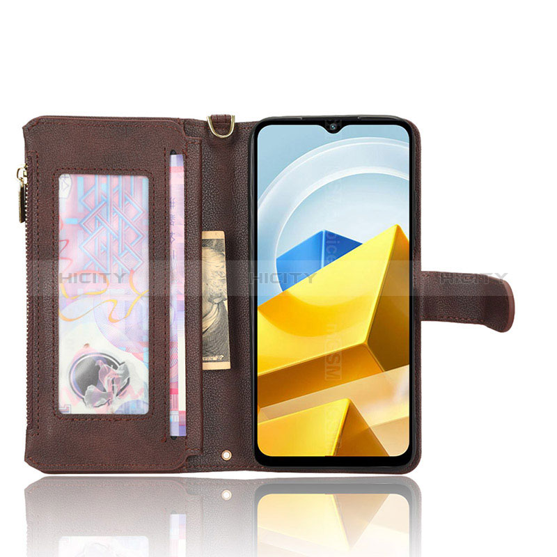 Coque Portefeuille Livre Cuir Etui Clapet BY2 pour Xiaomi Poco M5 4G Plus