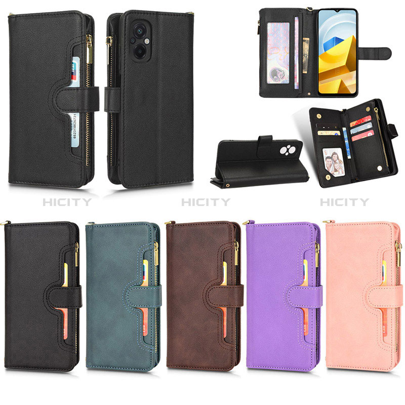 Coque Portefeuille Livre Cuir Etui Clapet BY2 pour Xiaomi Poco M5 4G Plus