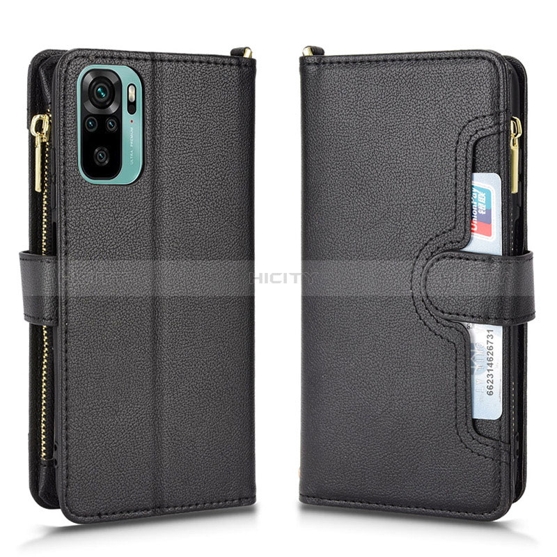 Coque Portefeuille Livre Cuir Etui Clapet BY2 pour Xiaomi Poco M5S Noir Plus