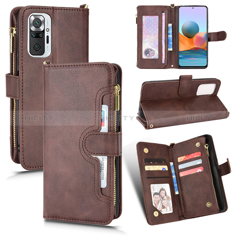 Coque Portefeuille Livre Cuir Etui Clapet BY2 pour Xiaomi Redmi Note 10 Pro 4G Plus