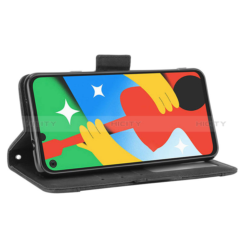 Coque Portefeuille Livre Cuir Etui Clapet BY3 pour Google Pixel 4a 5G Plus