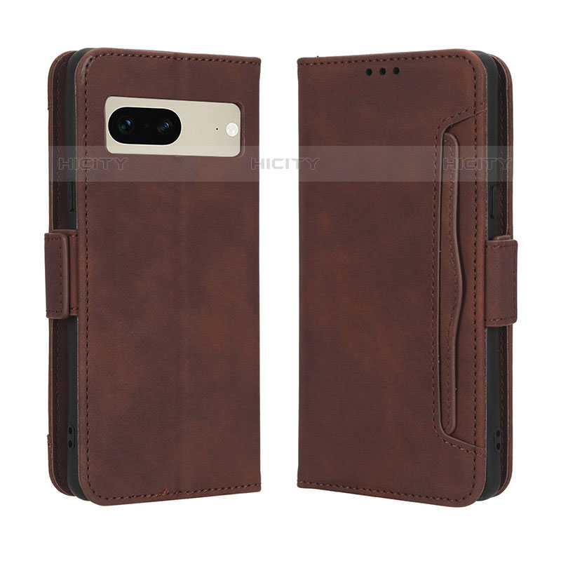 Coque Portefeuille Livre Cuir Etui Clapet BY3 pour Google Pixel 7 5G Marron Plus