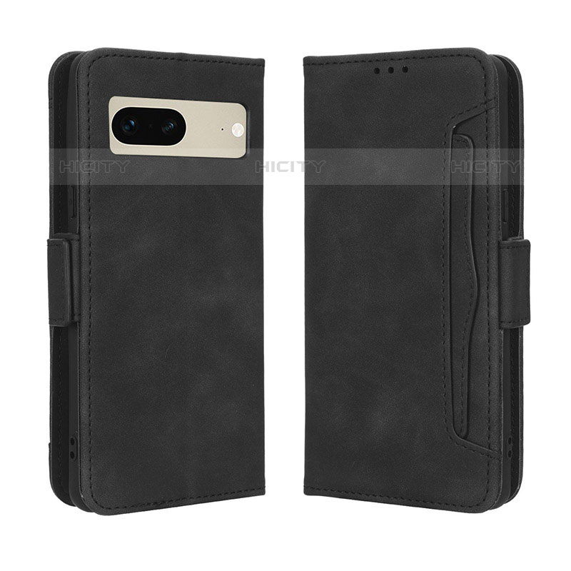 Coque Portefeuille Livre Cuir Etui Clapet BY3 pour Google Pixel 7 5G Noir Plus