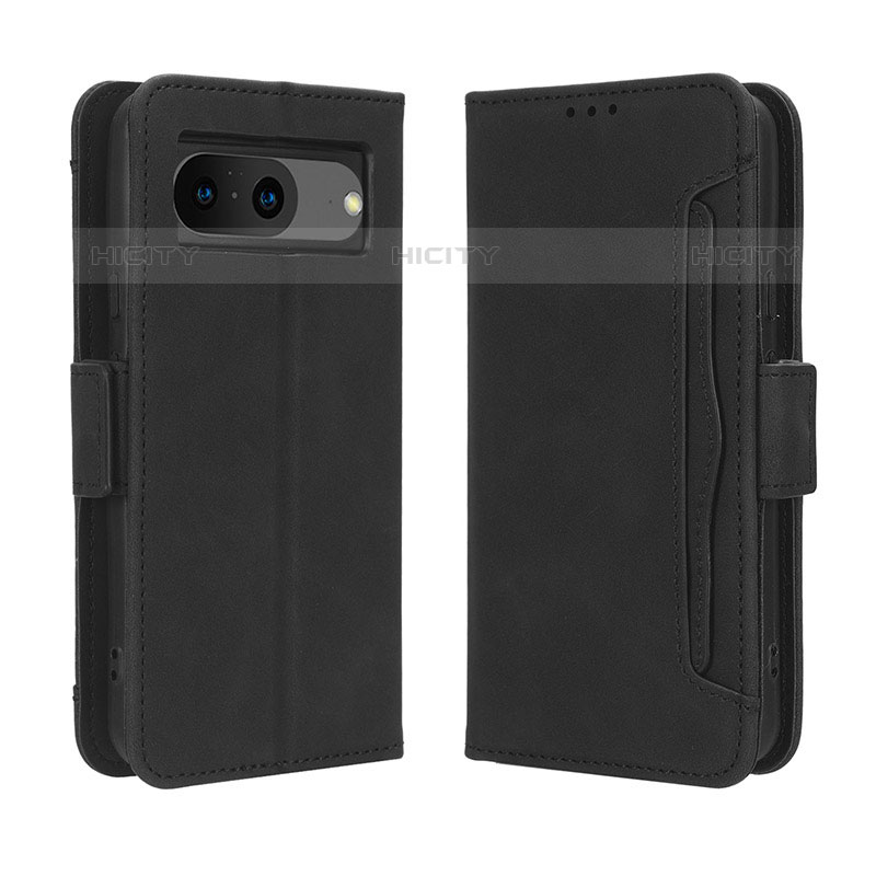 Coque Portefeuille Livre Cuir Etui Clapet BY3 pour Google Pixel 8 5G Noir Plus