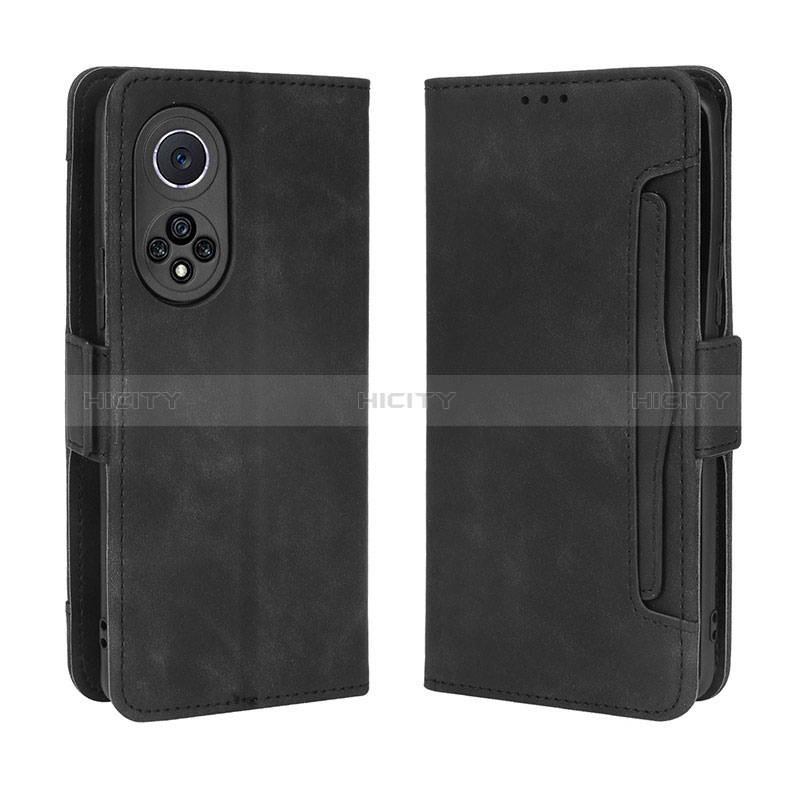 Coque Portefeuille Livre Cuir Etui Clapet BY3 pour Huawei Honor 50 Pro 5G Noir Plus