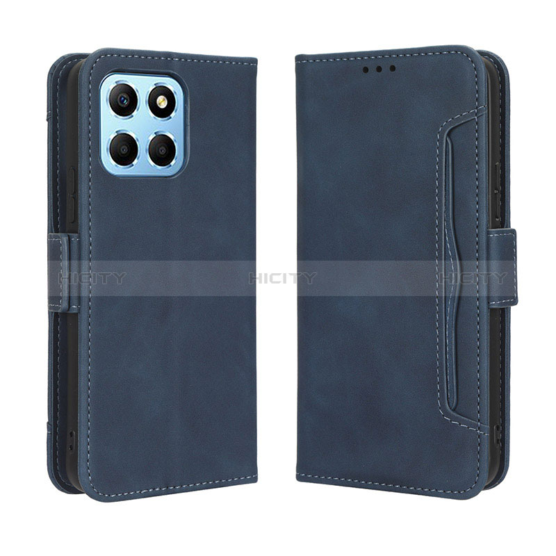 Coque Portefeuille Livre Cuir Etui Clapet BY3 pour Huawei Honor 70 Lite 5G Bleu Plus