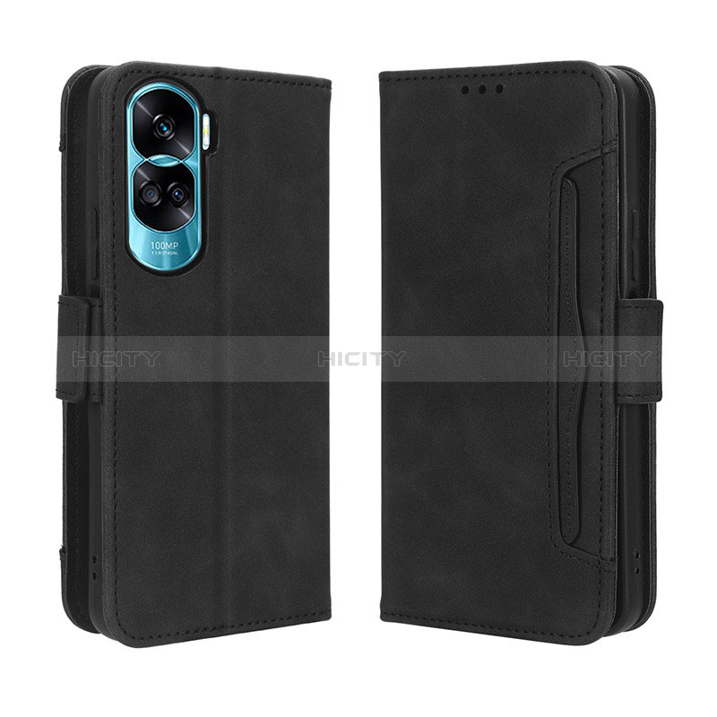 Coque Portefeuille Livre Cuir Etui Clapet BY3 pour Huawei Honor 90 Lite 5G Noir Plus