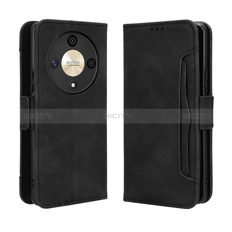 Coque Portefeuille Livre Cuir Etui Clapet BY3 pour Huawei Honor Magic6 Lite 5G Noir Plus