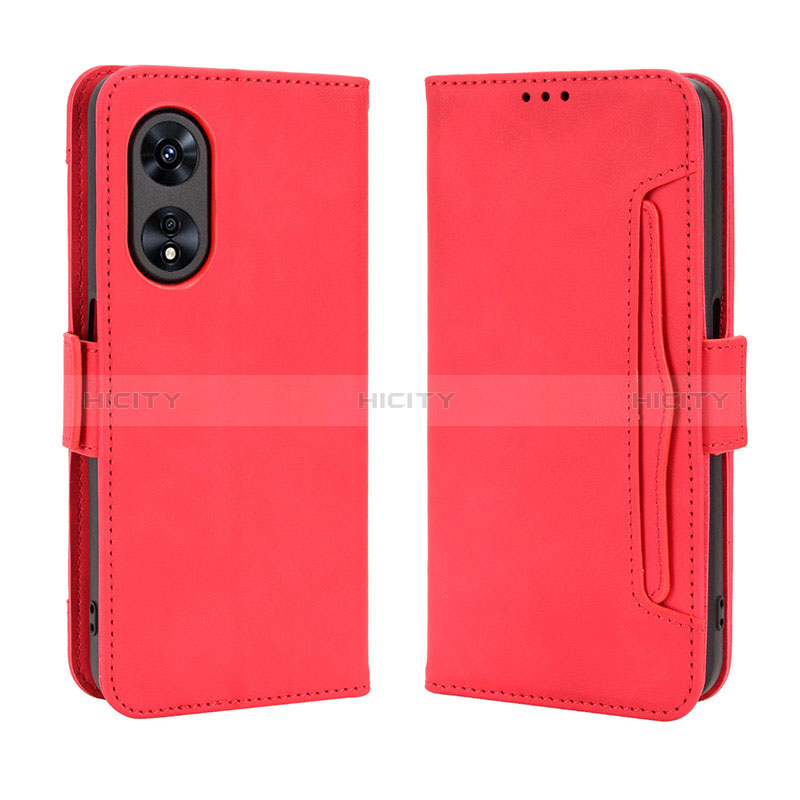 Coque Portefeuille Livre Cuir Etui Clapet BY3 pour Huawei Honor X5 Plus Rouge Plus